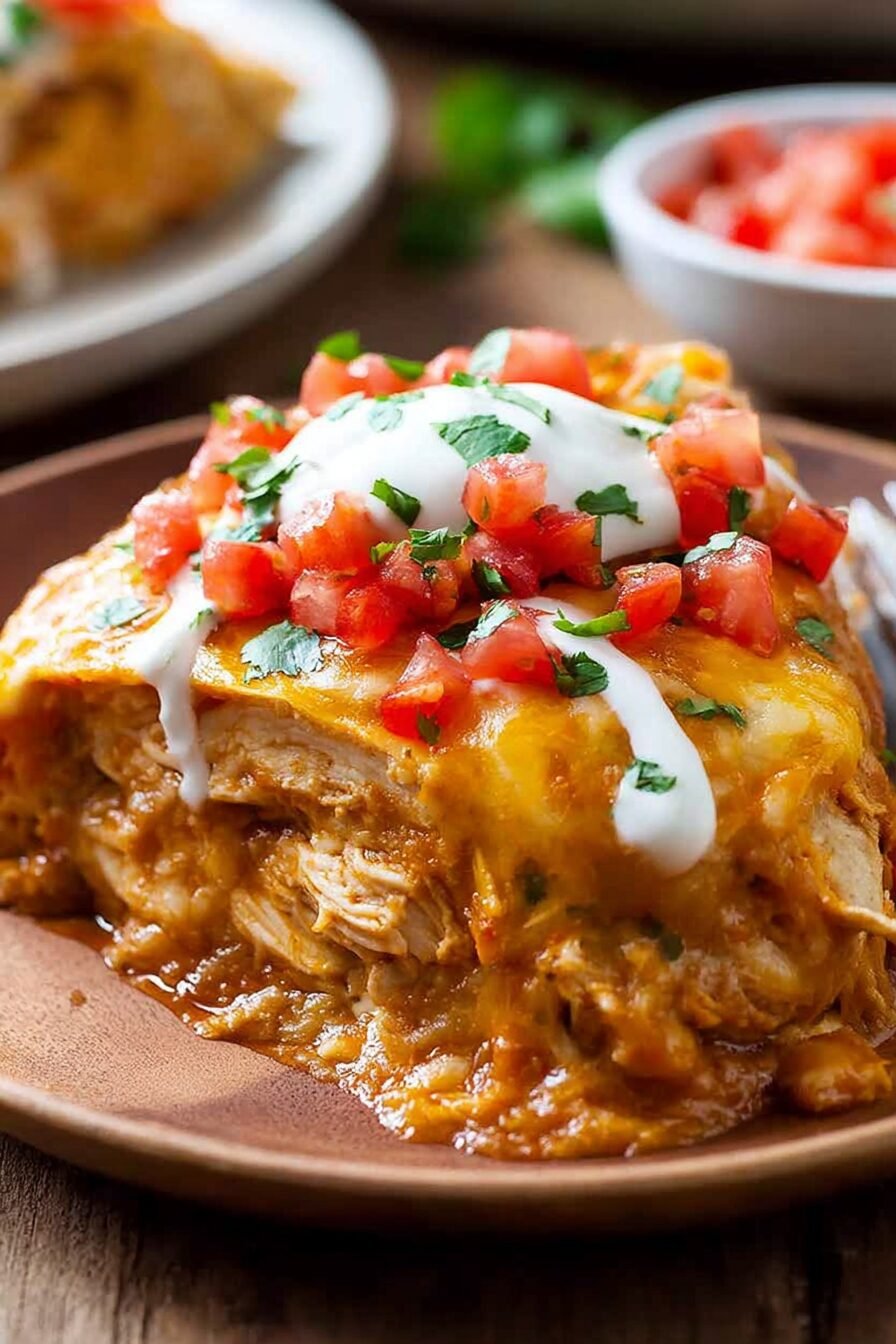Easy Chicken Tortilla Casserole Recipe