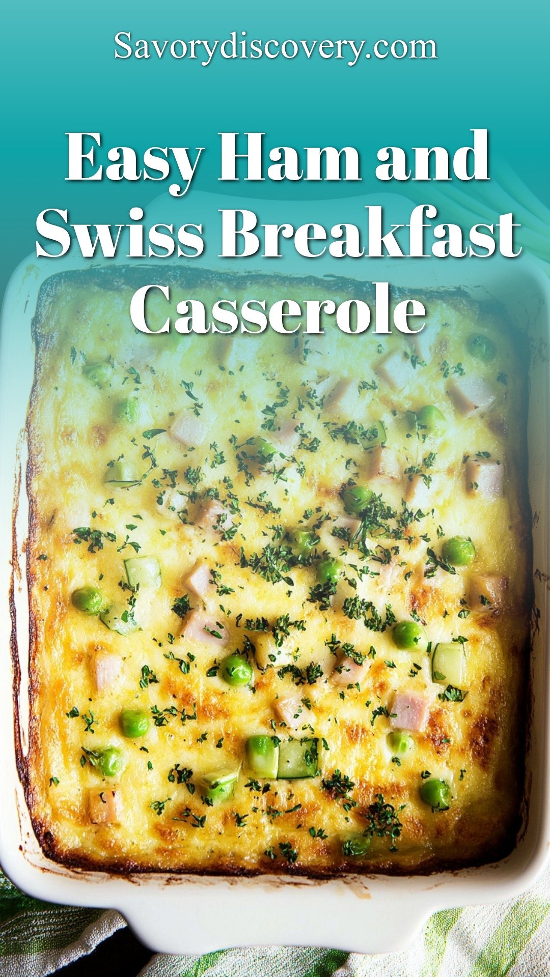 Easy Ham and Swiss Breakfast Casserole