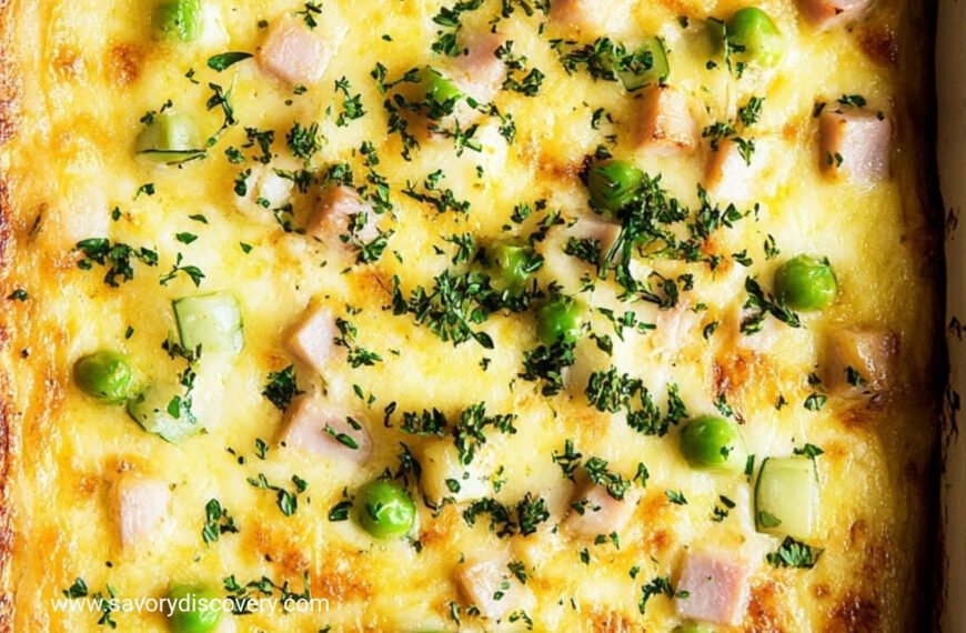 Easy Ham and Swiss Breakfast Casserole
