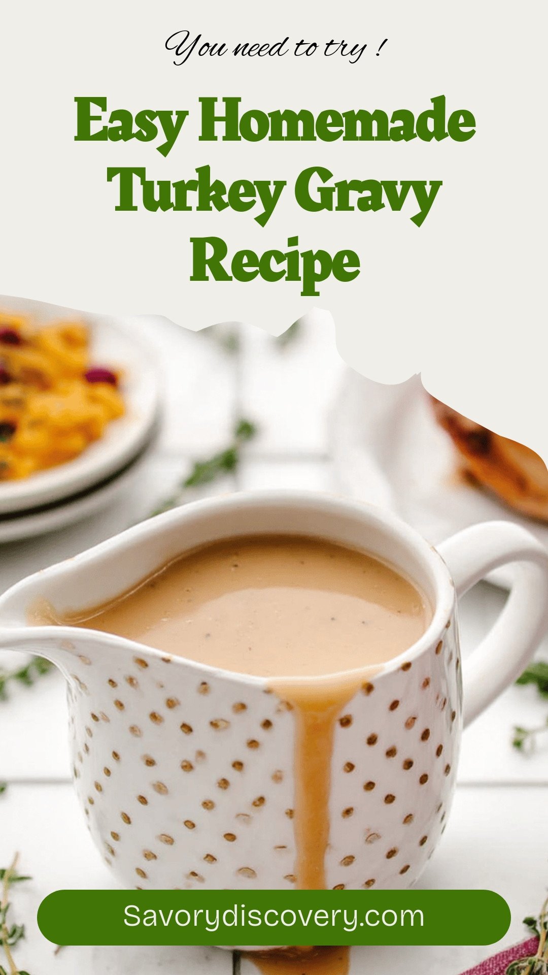 Easy Homemade Turkey Gravy Recipe