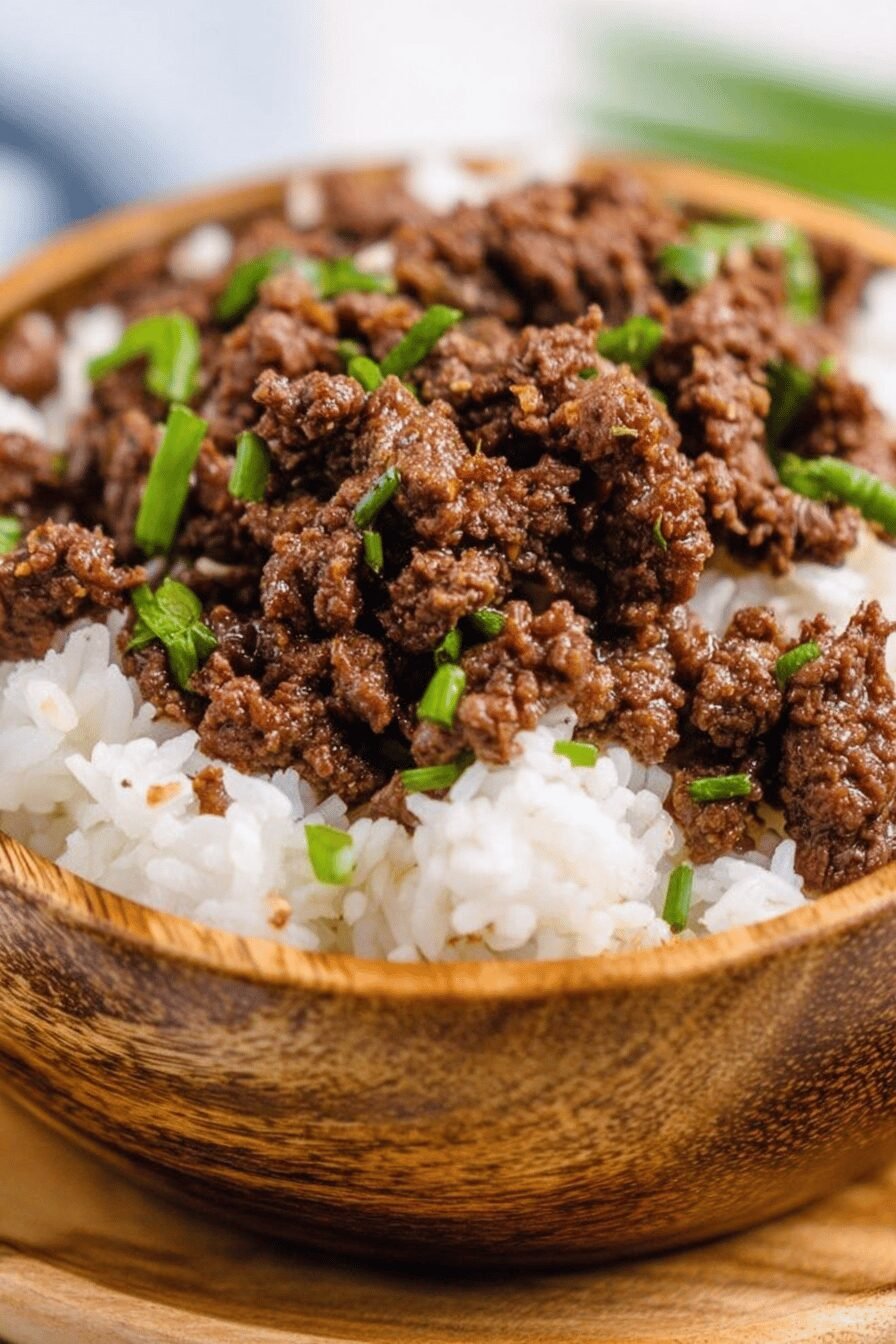 Easy Korean Ground Beef Bowl Recipe