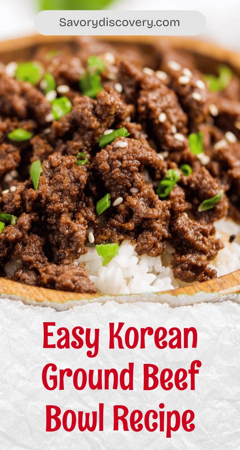 Easy Korean Ground Beef Bowl Recipe