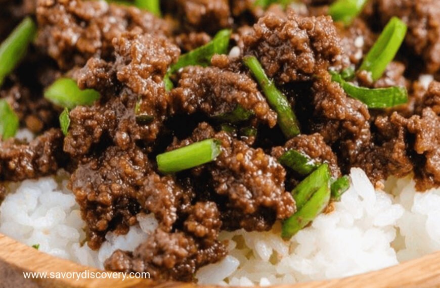 Easy Korean Ground Beef Bowl Recipe