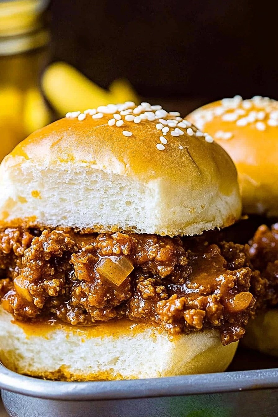 Easy Mini Sloppy Joe Sandwiches