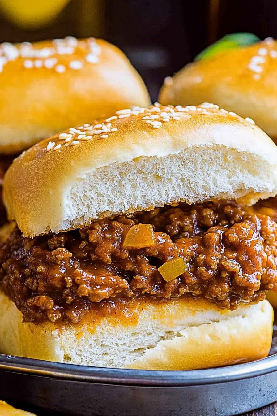Easy Mini Sloppy Joe Sandwiches