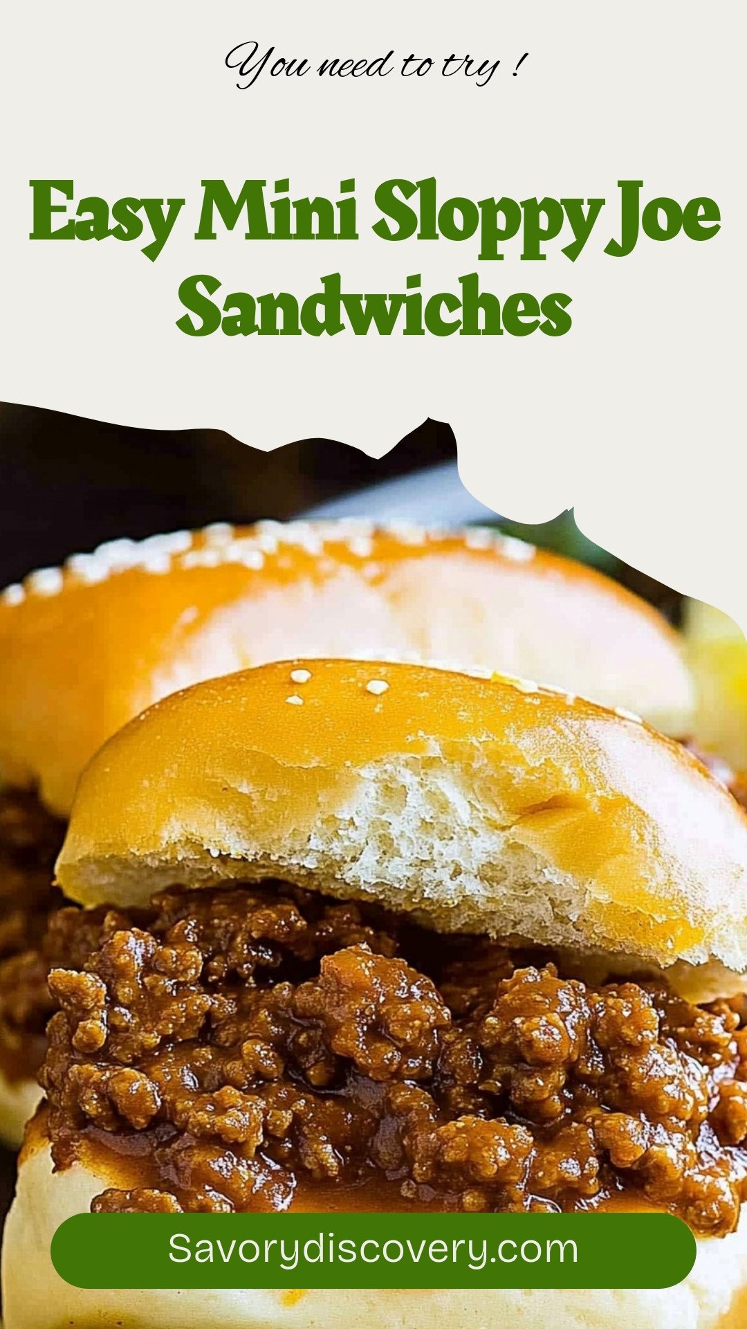 Easy Mini Sloppy Joe Sandwiches