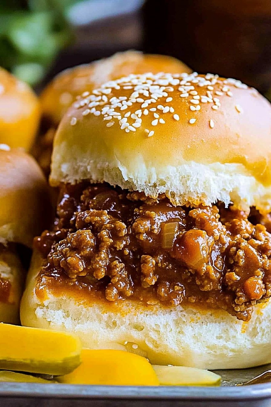 Easy Mini Sloppy Joe Sandwiches