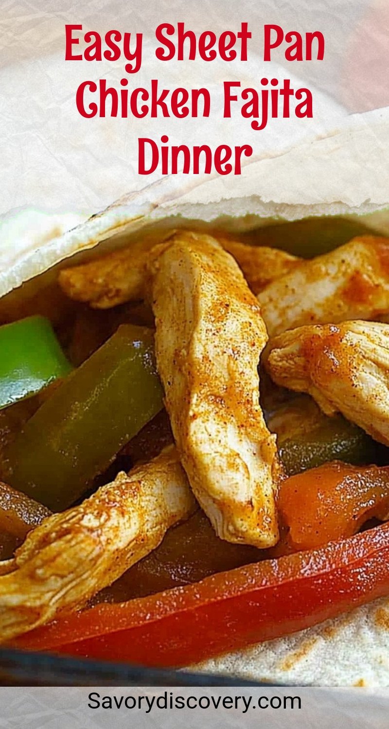 Easy Sheet Pan Chicken Fajita Dinner