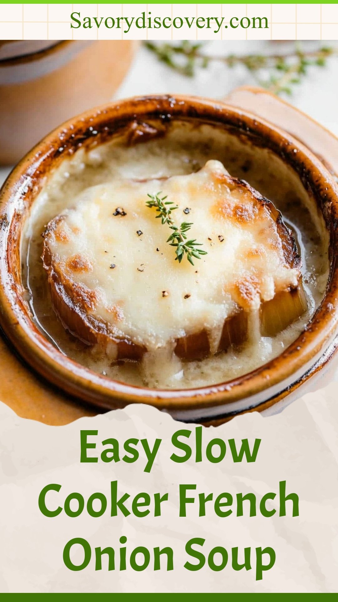 Easy Slow Cooker French Onion Soup