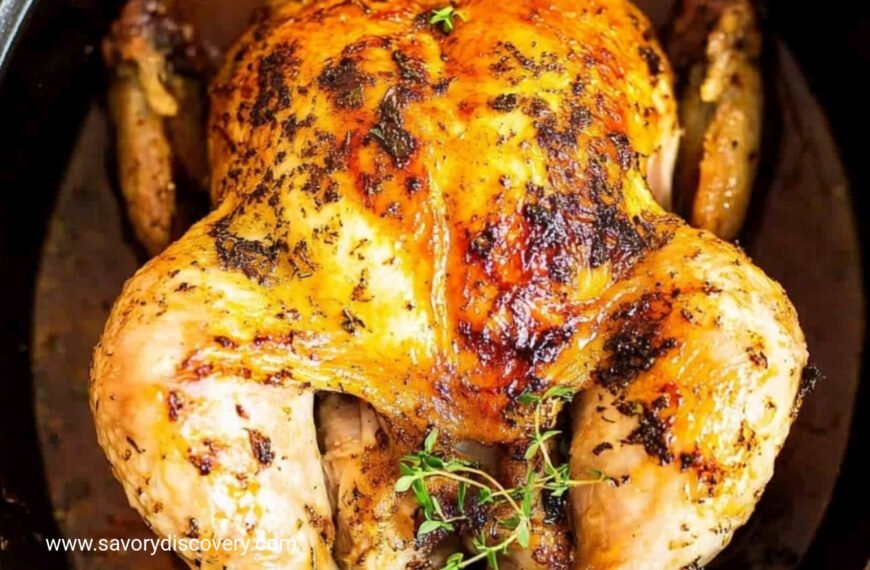Easy Slow Cooker Rotisserie-Style Chicken