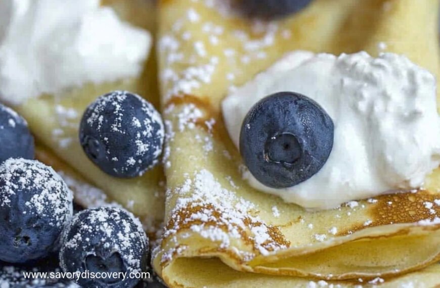 Easy Sourdough Crepes for Breakfast