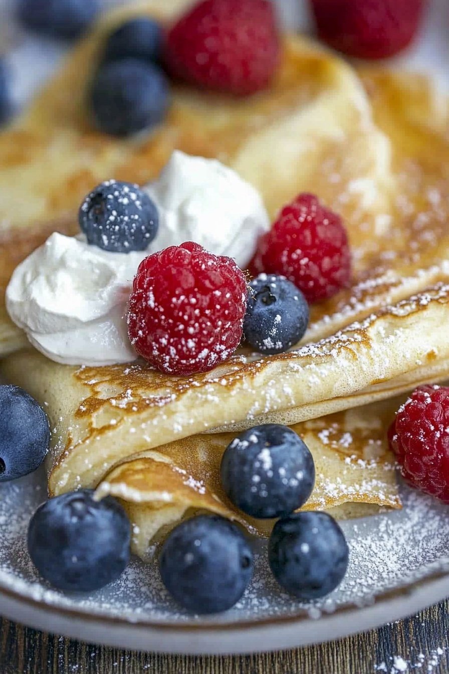 Easy Sourdough Crepes for Breakfast