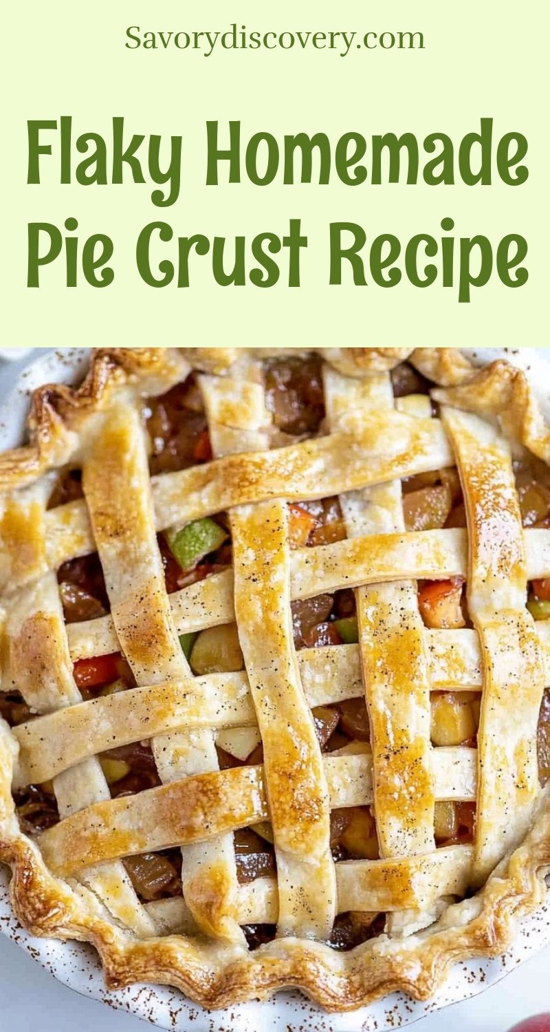 Flaky Homemade Pie Crust Recipe
