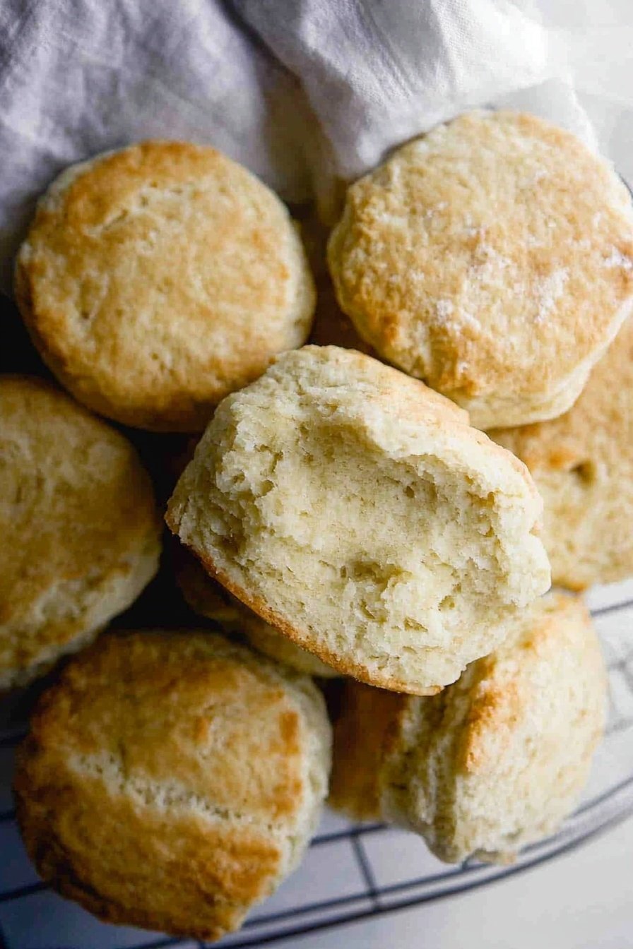 Fluffy Sourdough Discard Biscuits