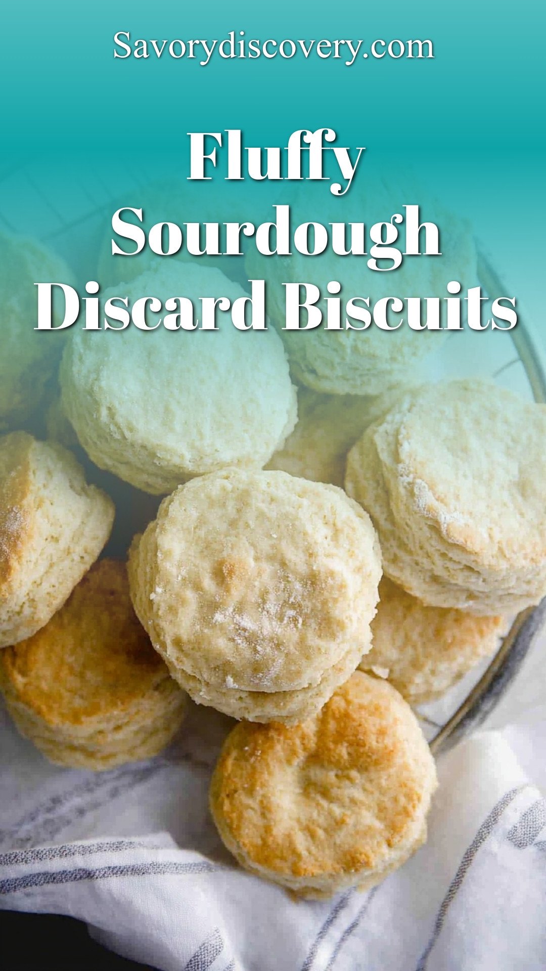 Fluffy Sourdough Discard Biscuits