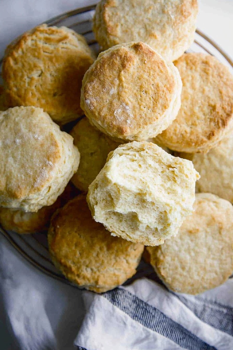 Fluffy Sourdough Discard Biscuits