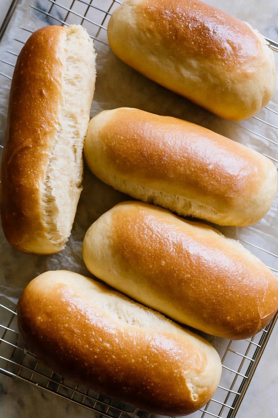 Fluffy Sourdough Hot Dog Rolls