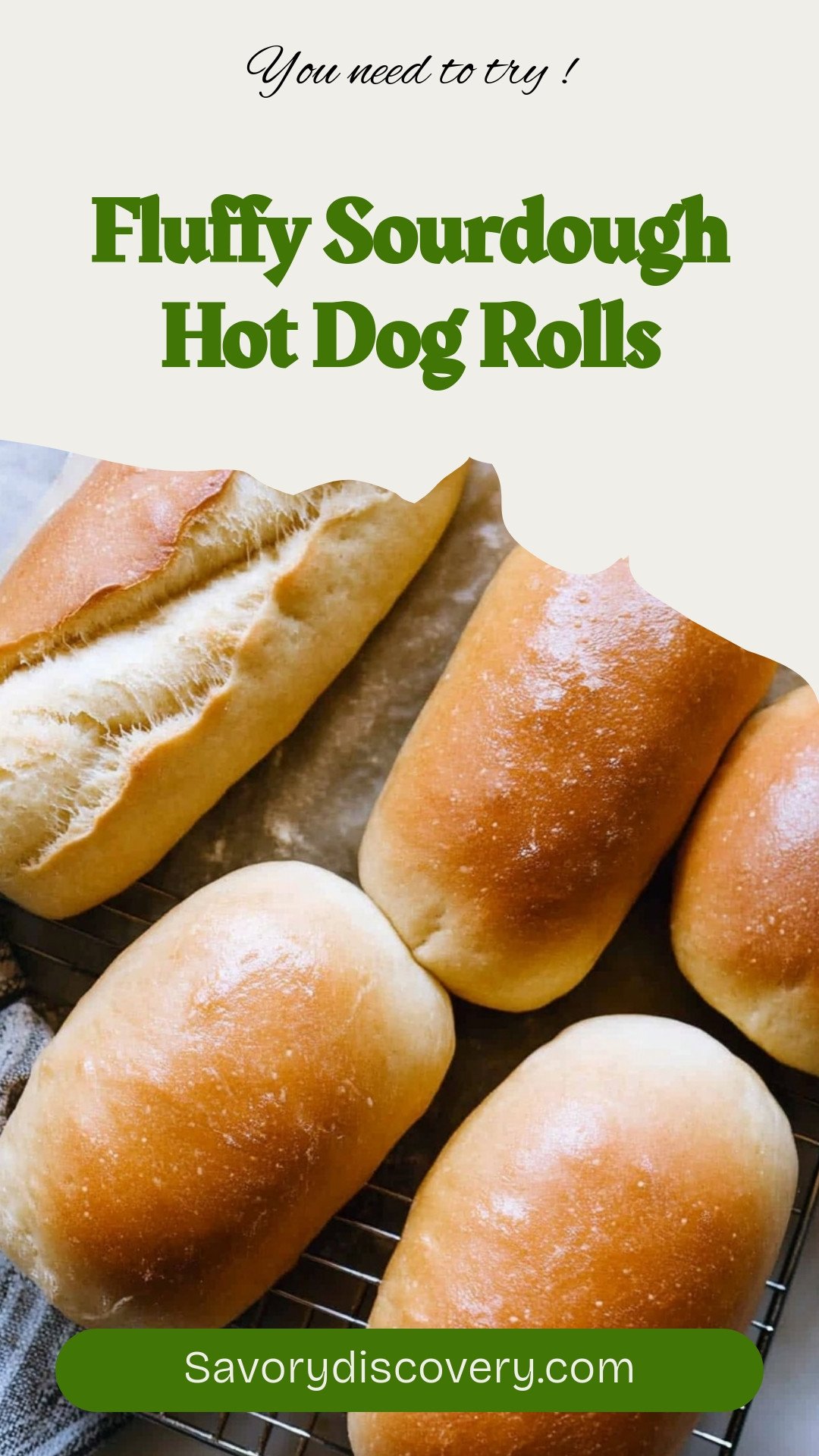 Fluffy Sourdough Hot Dog Rolls