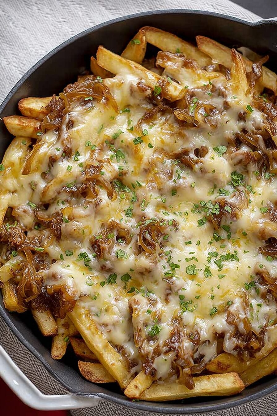 French Onion Cheesy Fries Recipe