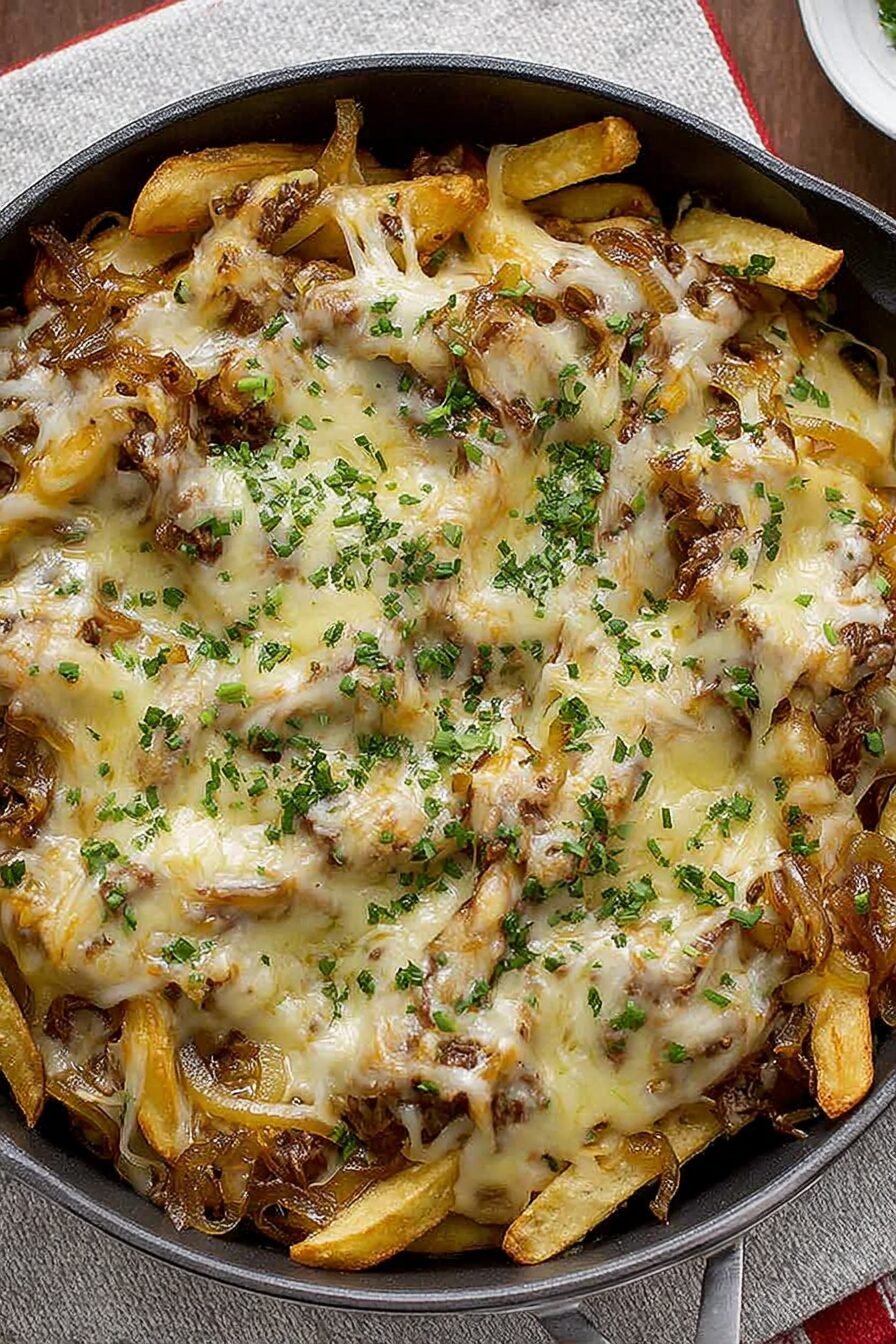 French Onion Cheesy Fries Recipe