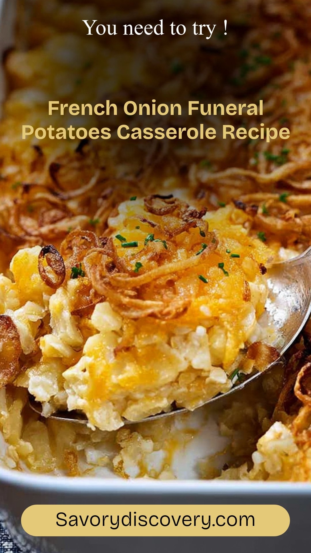 French Onion Funeral Potatoes Casserole Recipe