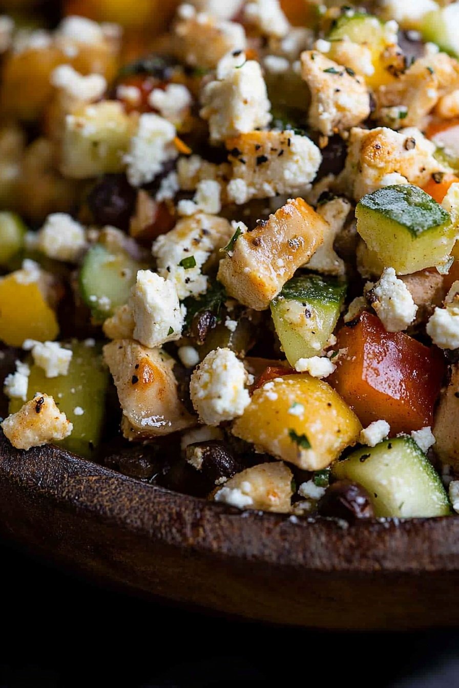 Fresh Chickpea Salad with Mediterranean Flavors