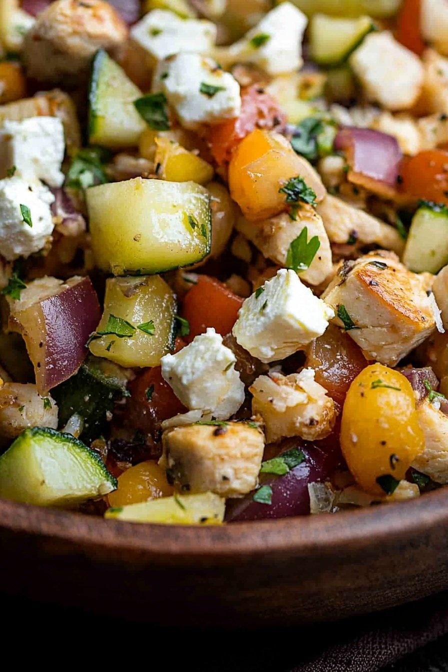 Fresh Chickpea Salad with Mediterranean Flavors