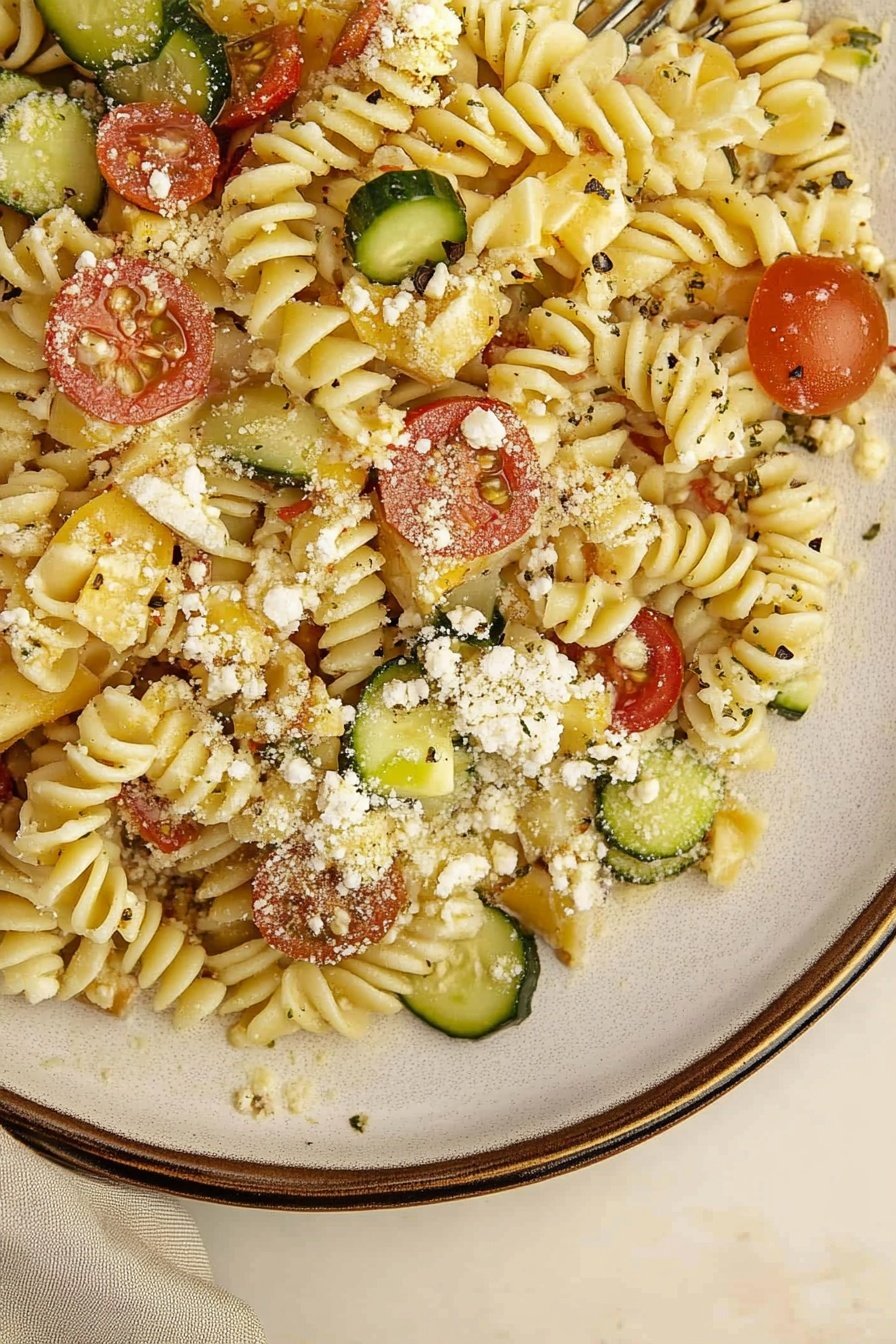 Fresh Mediterranean Pasta Salad