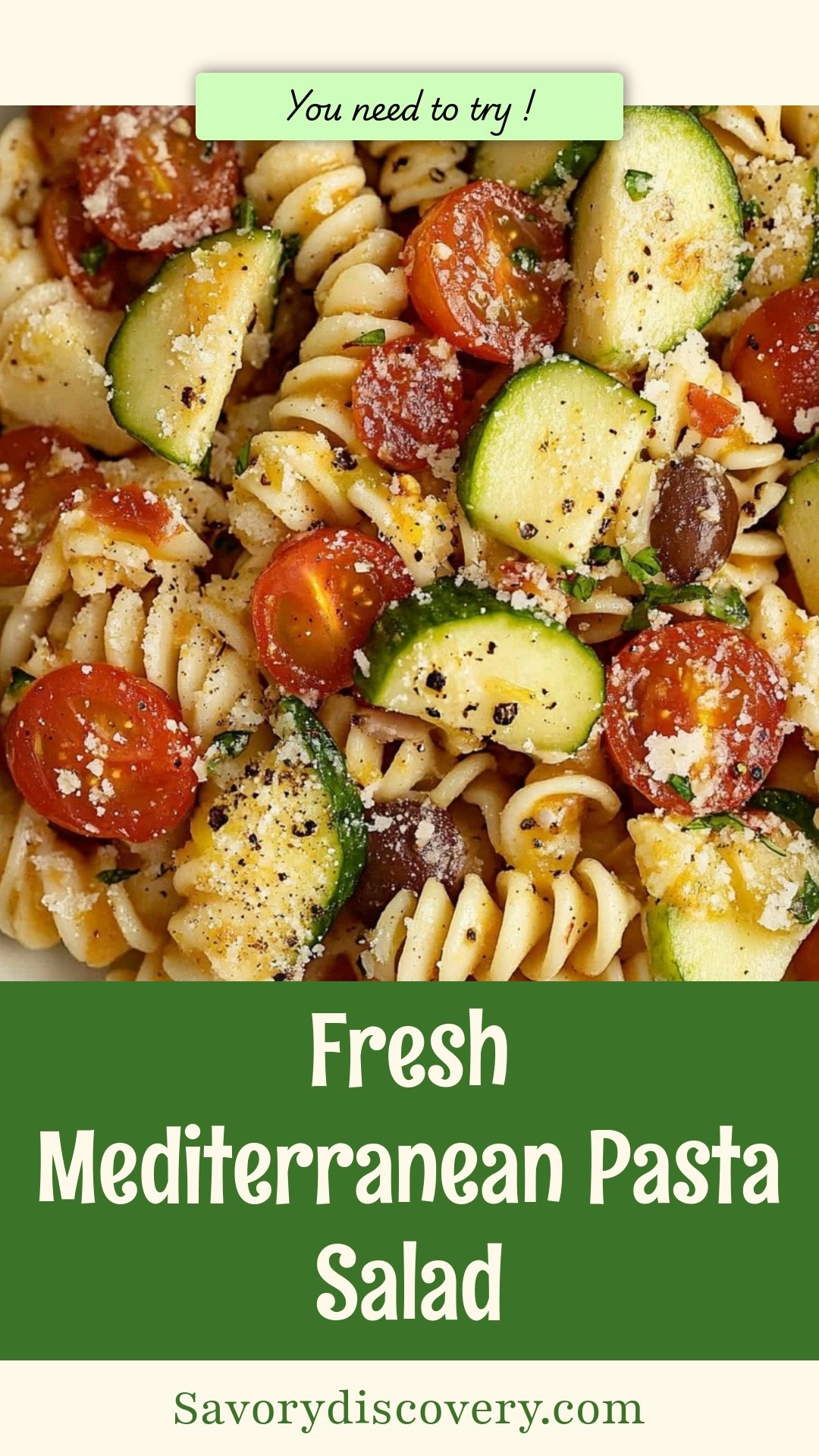 Fresh Mediterranean Pasta Salad
