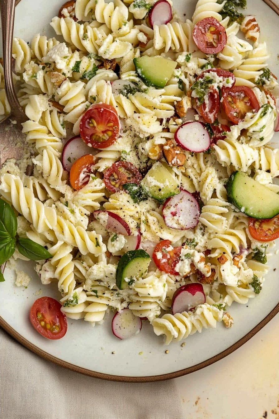 Fresh Mediterranean Pasta Salad