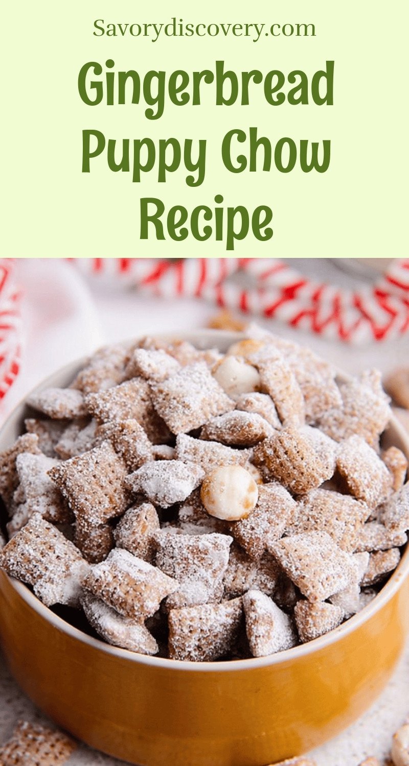 Gingerbread Puppy Chow Recipe
