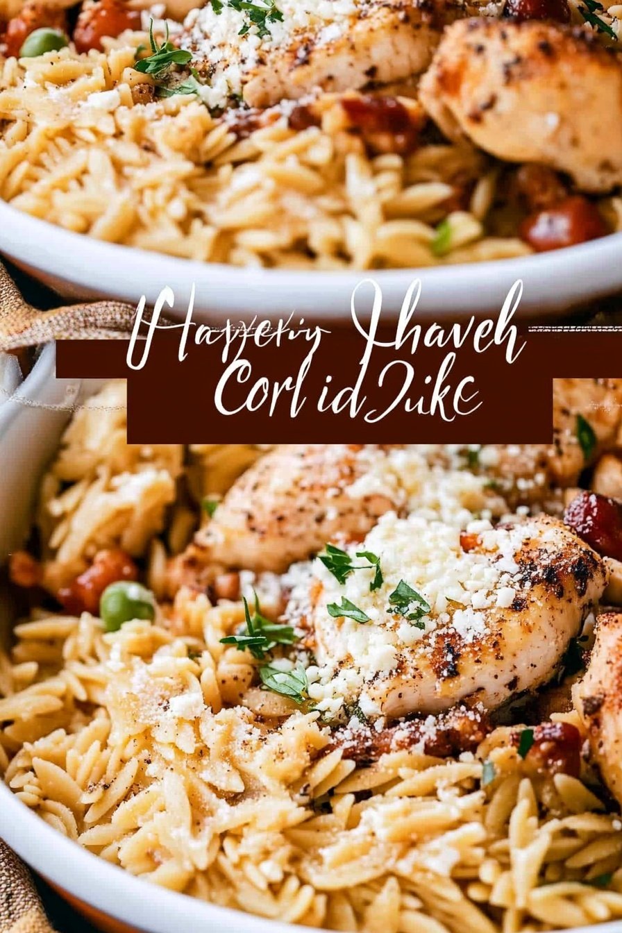 Greek Orzo and Chicken Dinner