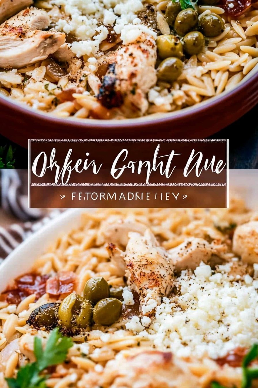 Greek Orzo and Chicken Dinner