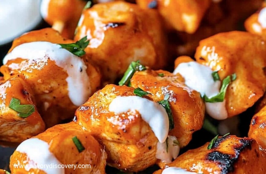 Grilled Buffalo Chicken Skewers Recipe