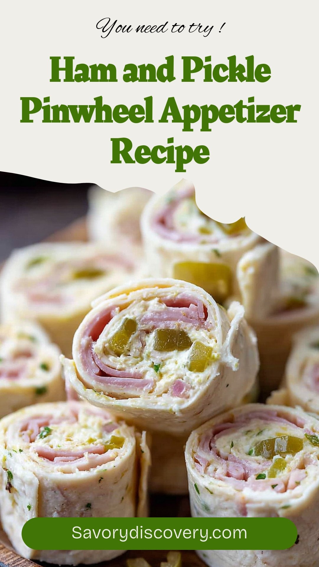 Ham and Pickle Pinwheel Appetizer Recipe
