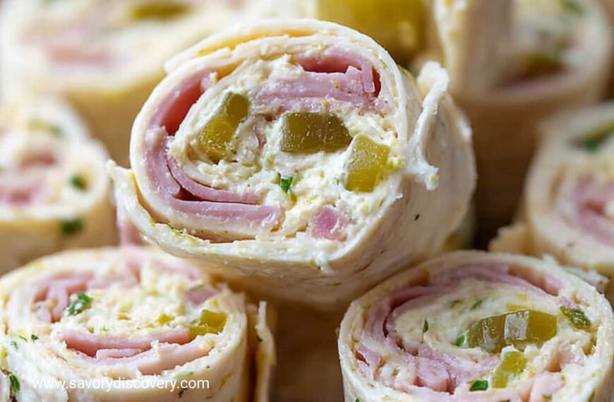 Ham and Pickle Pinwheel Appetizer Recipe
