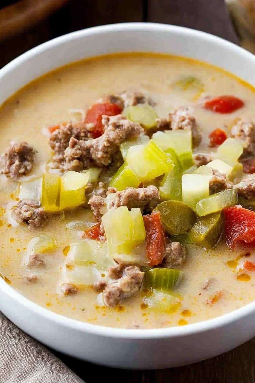 Hearty Cheeseburger Soup Recipe