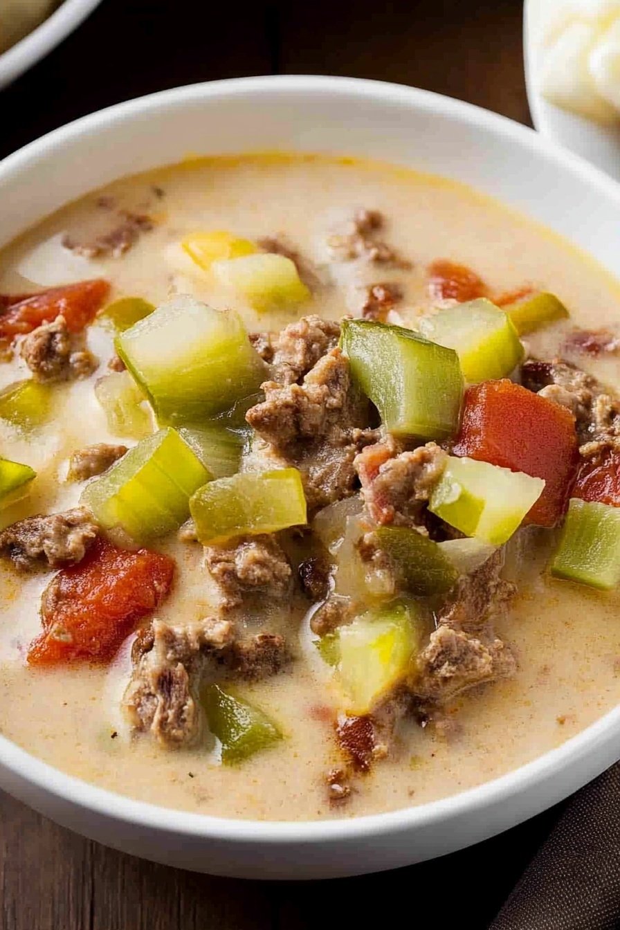 Hearty Cheeseburger Soup Recipe