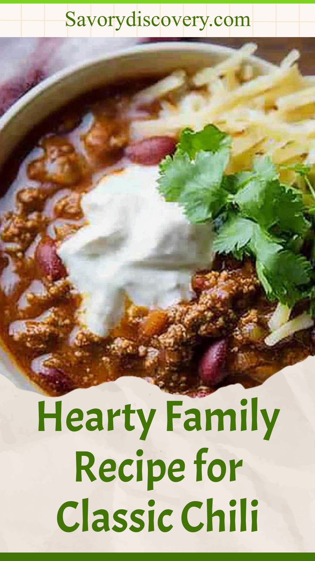 Hearty Family Recipe for Classic Chili