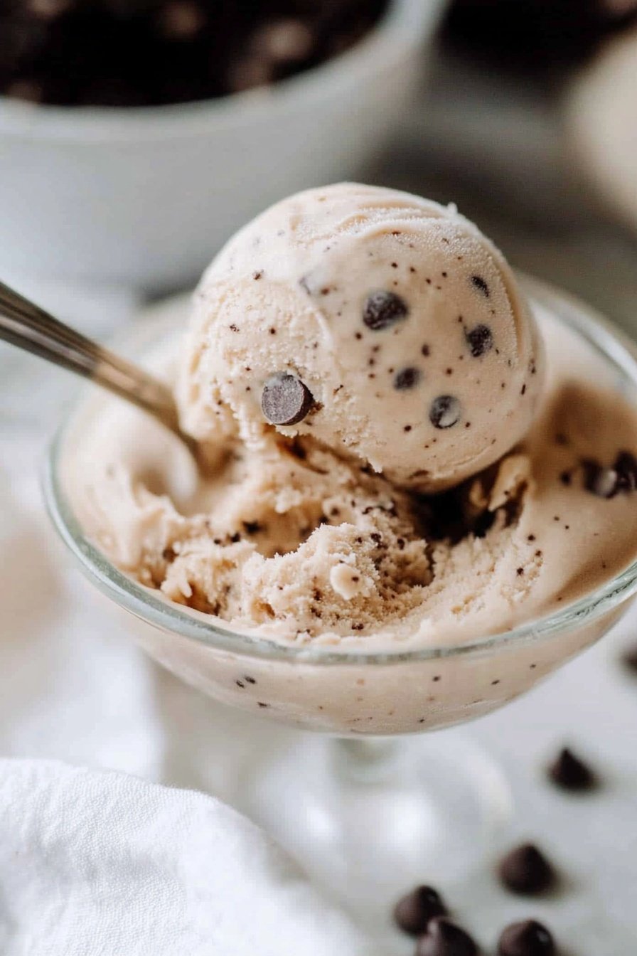 Homemade Coffee Chocolate Chip Ice Cream