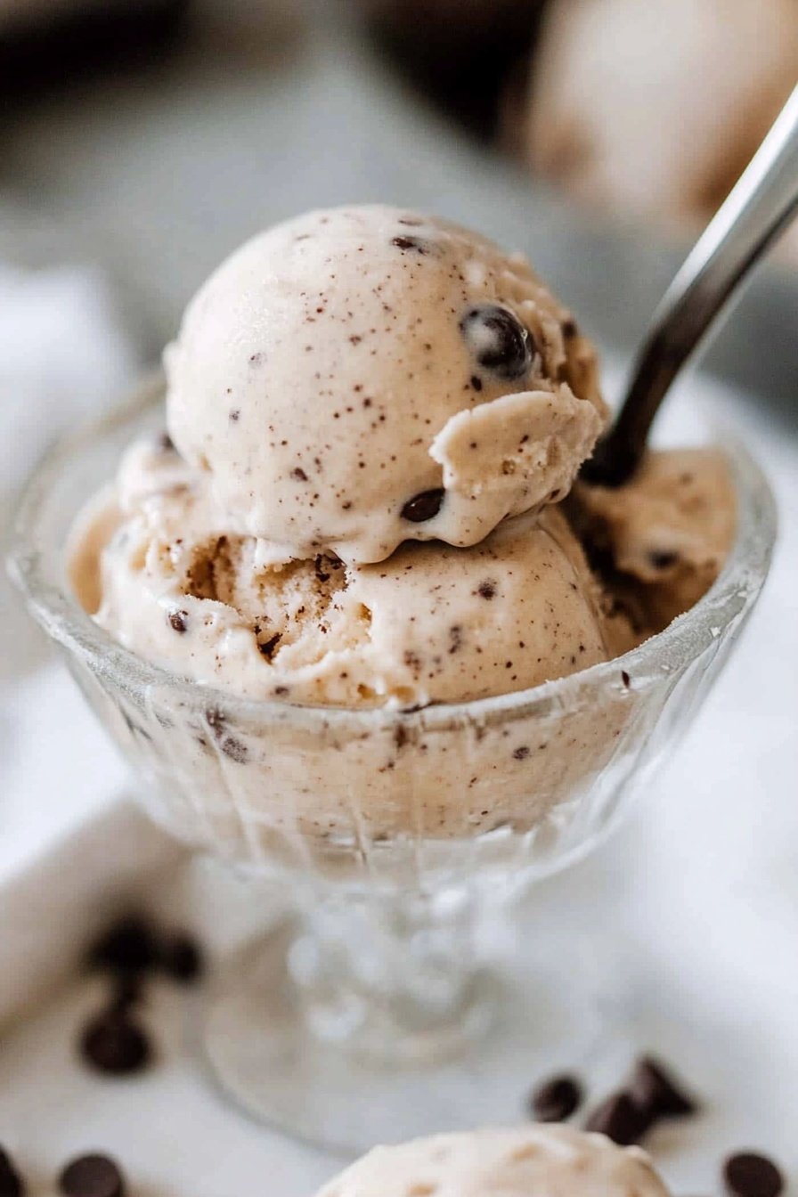 Homemade Coffee Chocolate Chip Ice Cream