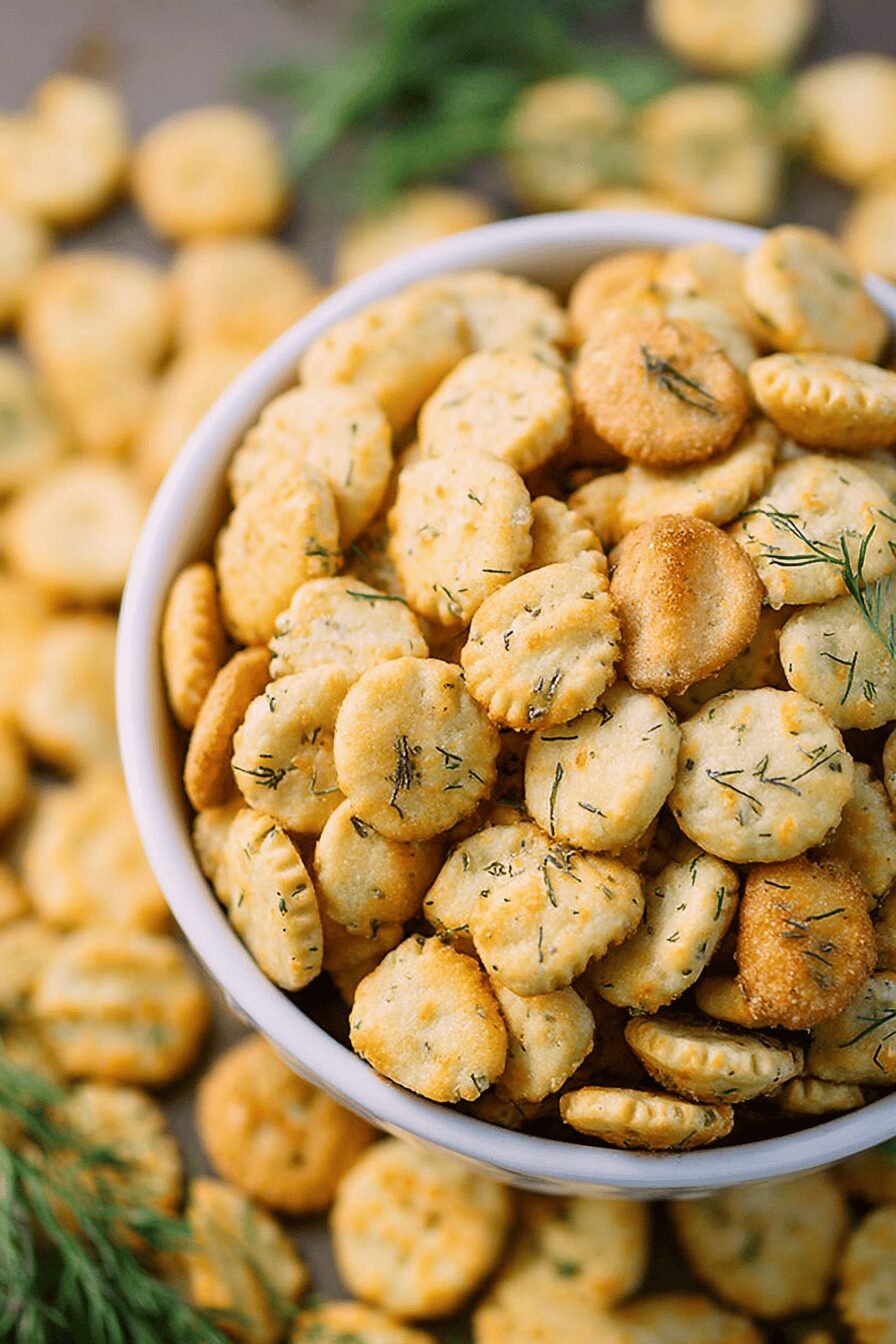 Homemade Dill Oyster Cracker Recipe