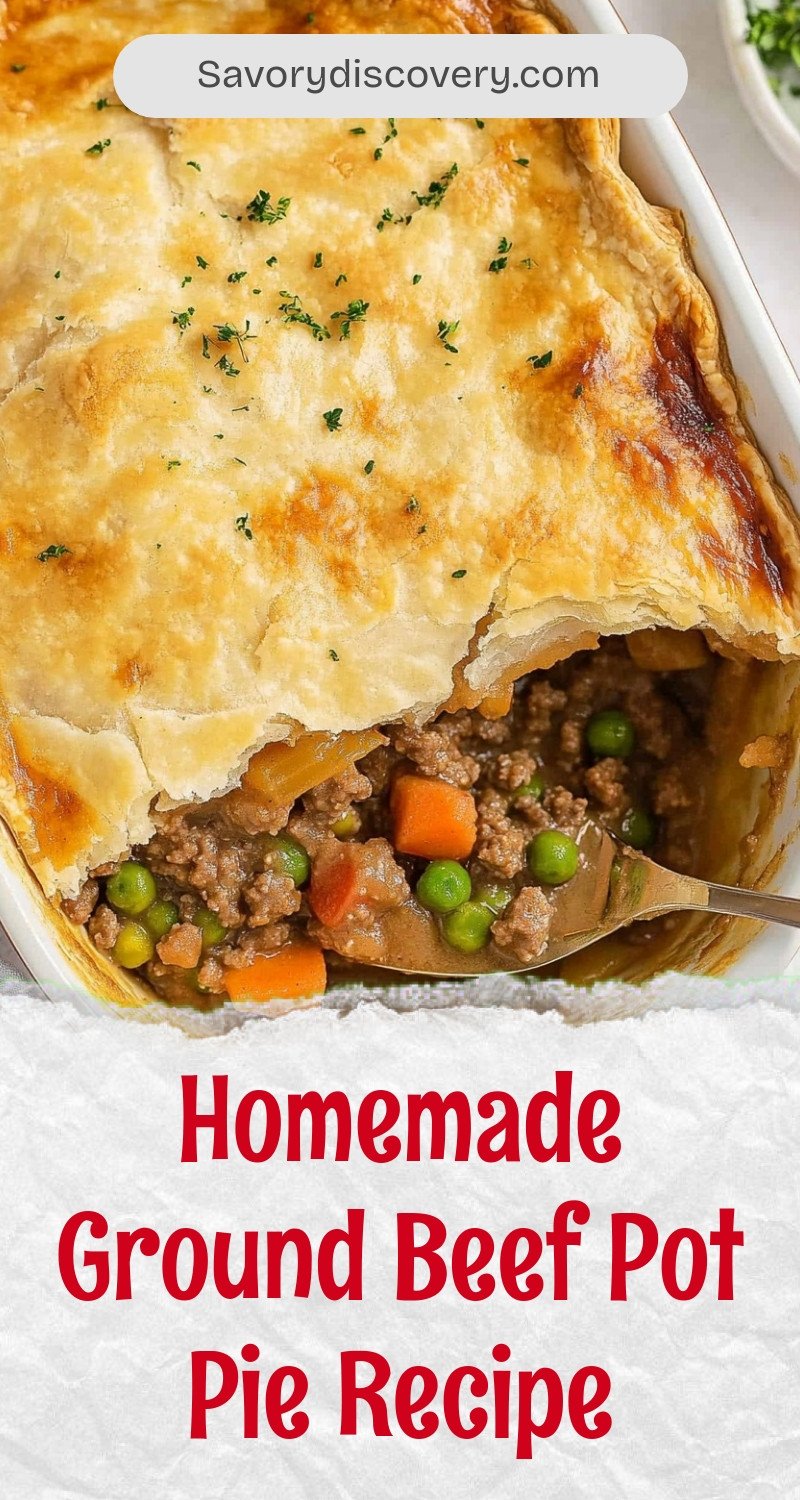 Homemade Ground Beef Pot Pie Recipe
