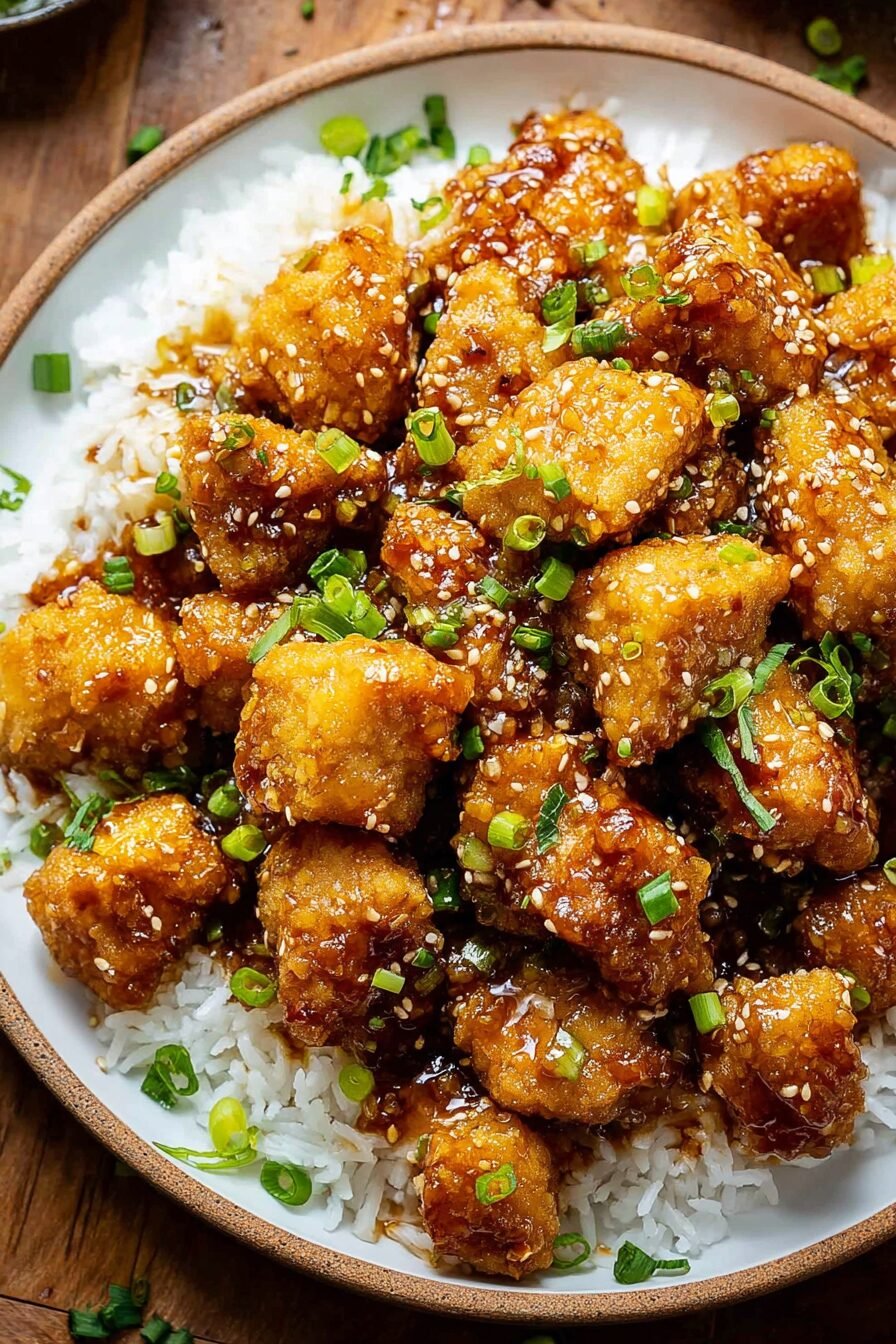 Honey Garlic Chicken Bites Recipe