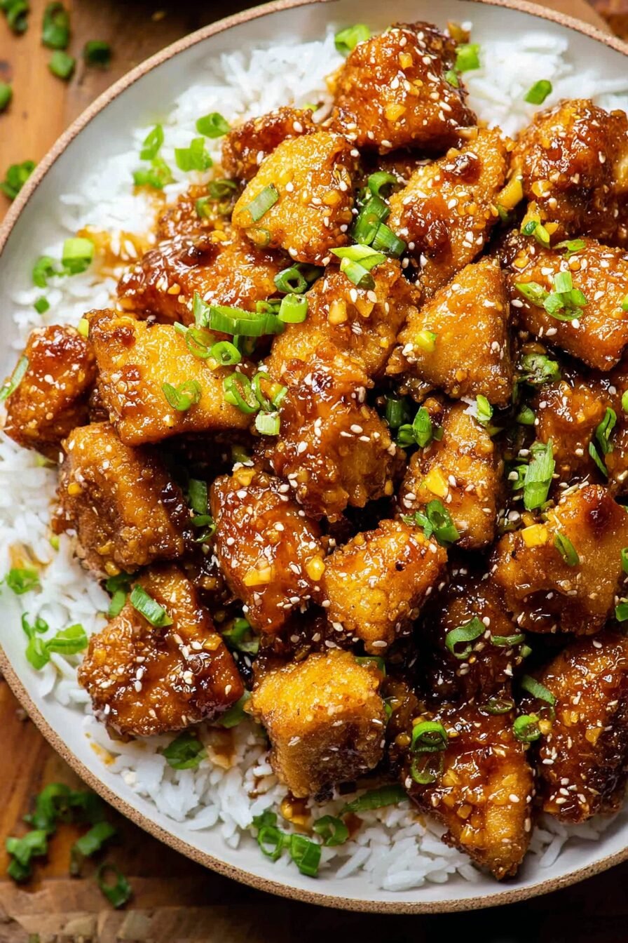 Honey Garlic Chicken Bites Recipe