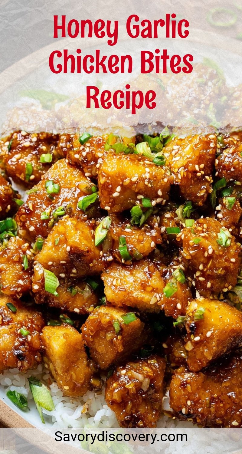 Honey Garlic Chicken Bites Recipe