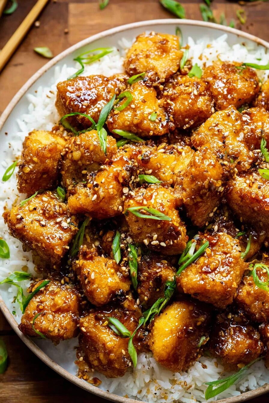 Honey Garlic Chicken Bites Recipe