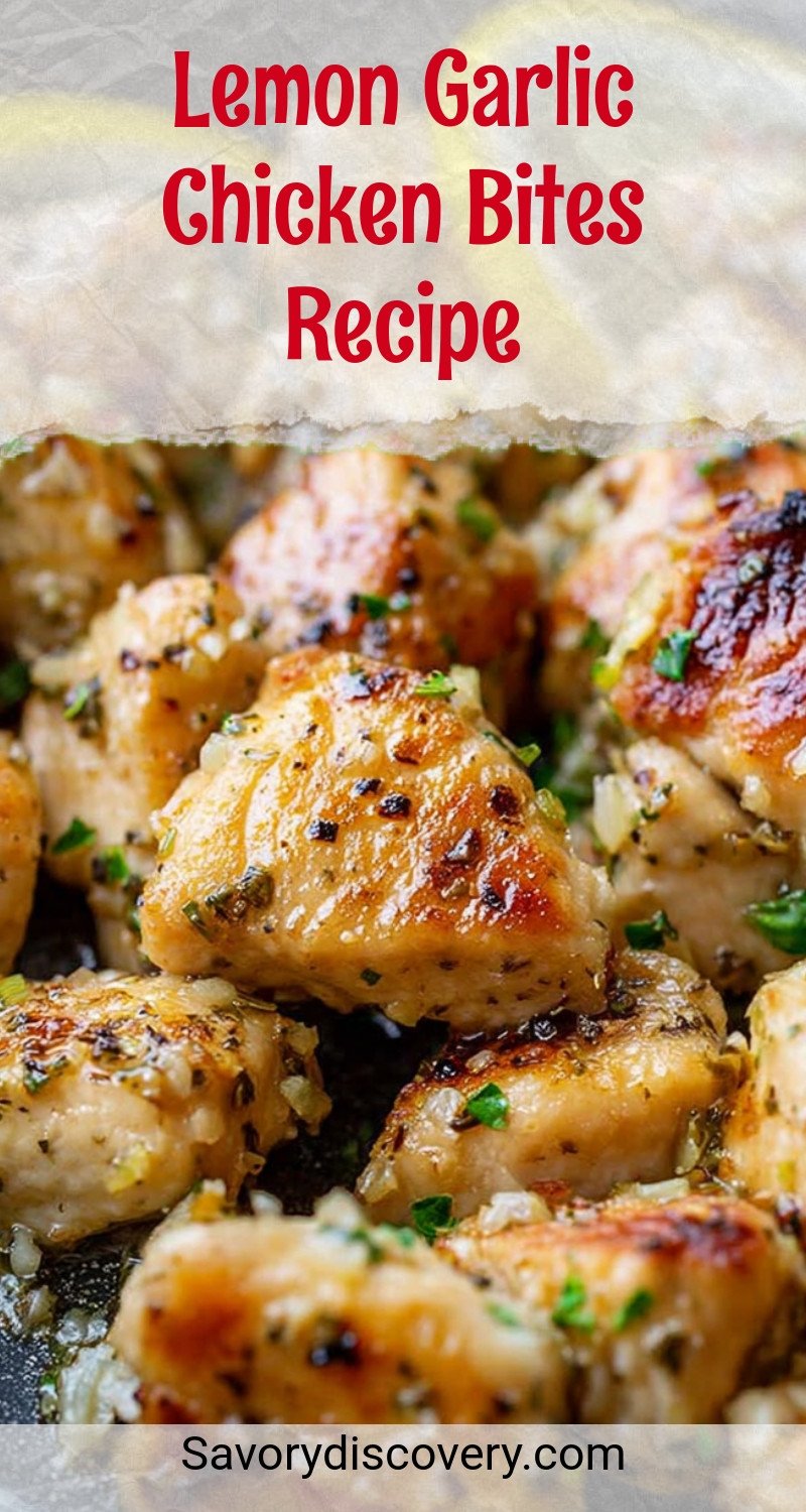 Lemon Garlic Chicken Bites Recipe