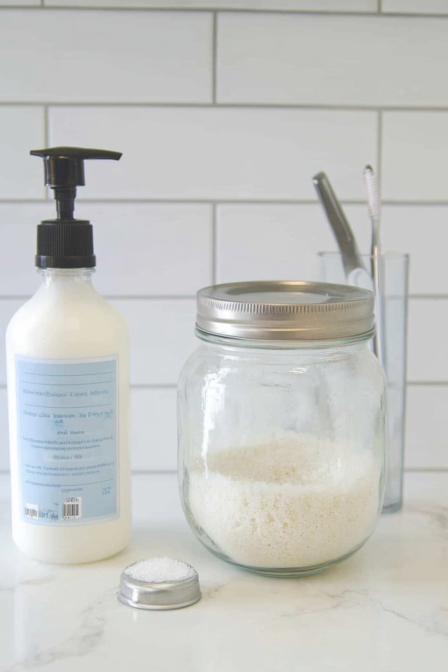 Natural DIY Scrub for Bathroom Cleaning