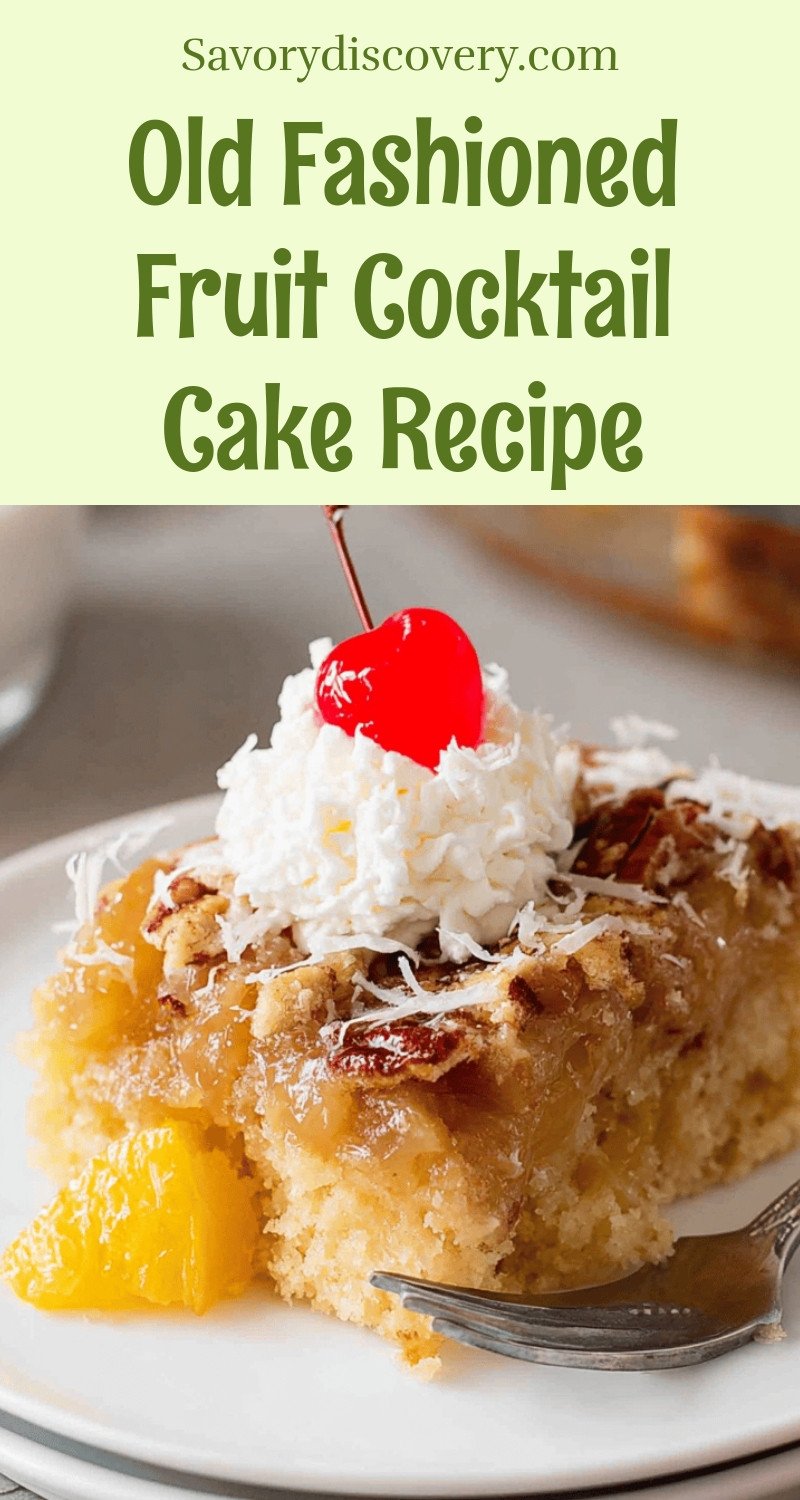 Old Fashioned Fruit Cocktail Cake Recipe